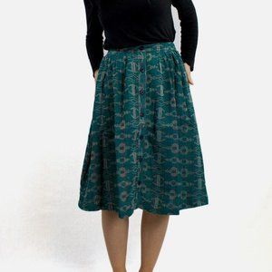 Ace & Jig Carver Skirt in Emerald